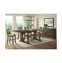 Intercon Backless Counter Bench, 68"" in Brushed Charcoal