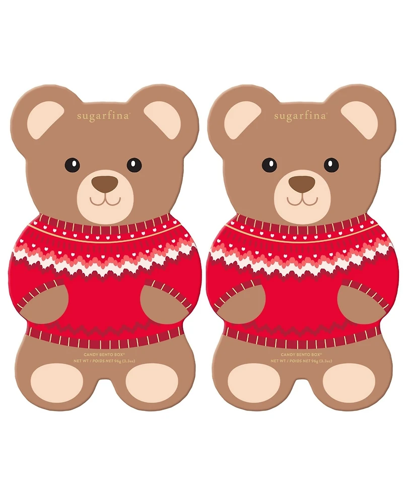 Sugarfina Holiday Bear Candy Bento Box Duo, 2 Piece