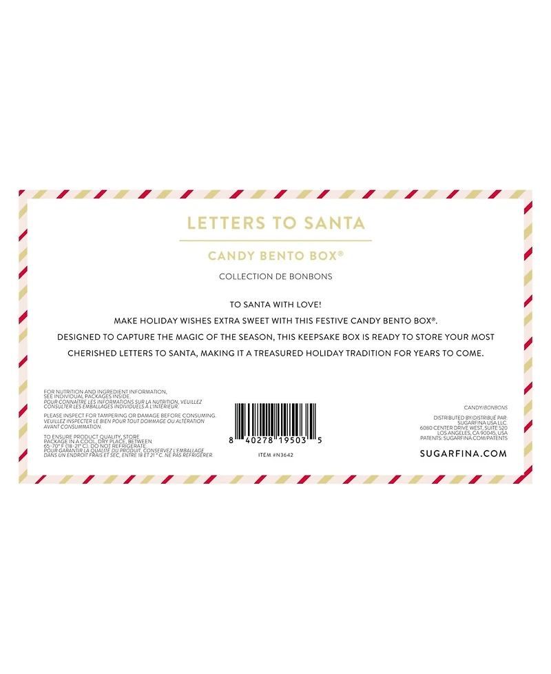 Sugarfina Holiday Letters to Santa Bento Box Duo, 2 Piece