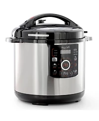 Megachef 12 Quart Steel Digital Pressure Cooker with Stainless Steel Pot
