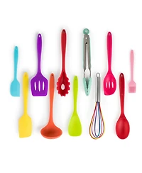 MegaChef Mulit-Color Silicone Cooking Utensils, Set of 12