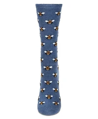 MeMoi Women's Bee Cashmere Blend Crew Socks