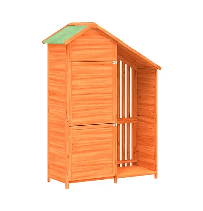 Garden Tool Shed Brown Solid pine wood, Plywood Medium