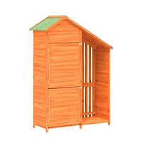 Garden Tool Shed Brown Solid pine wood, Plywood Medium