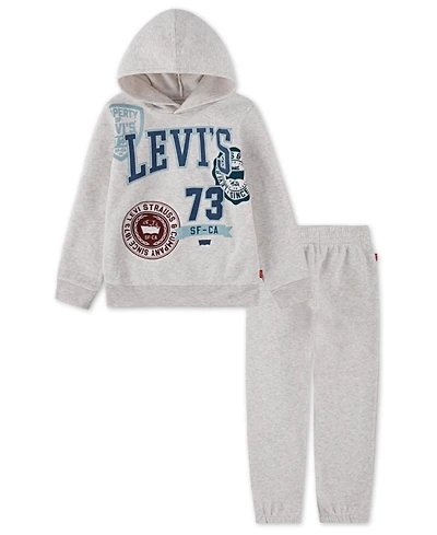 Levi's Boys 4-7 2 Piece Multi Hit Long Sleeves Hoodie and Joggers Set