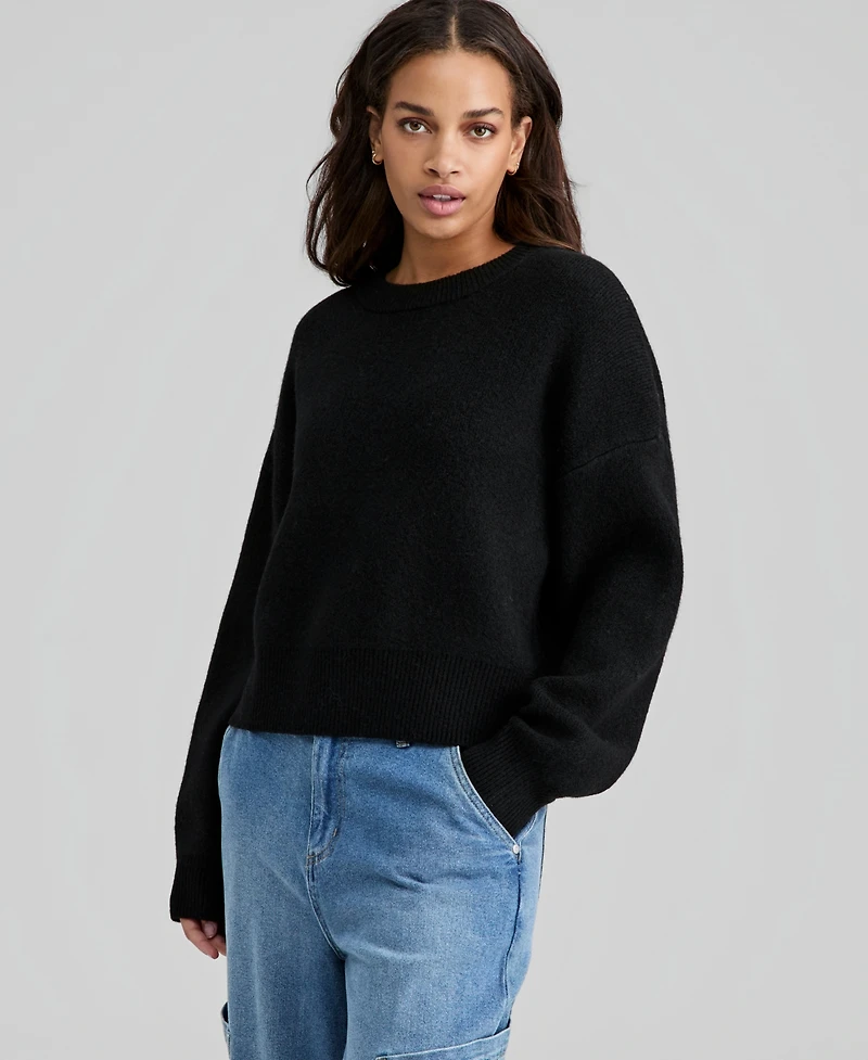 And Now This Women's Crewneck Drop-Shoulder Sweater, Macy's Exclusive