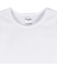 Gerber Toddler Girls 3-Pack Long Sleeve Shirts, Green/Pink/Coral, 4T