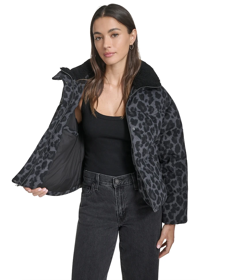 Levi's Women's Regular Wool Blend Western Puffer Jacket