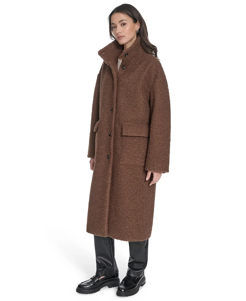 Levi's Women's Regular Boucle Stand Collar Car Coat