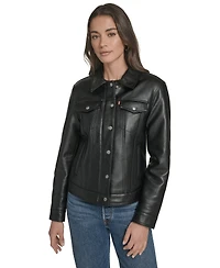 Levi's Women's Regular Faux Leather Trucker Jacket