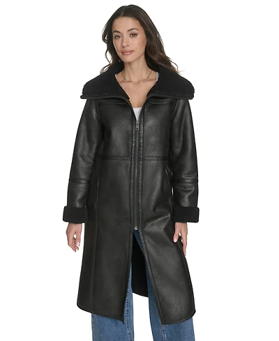 Levi's Women's Regular Long Faux Shearling Coat