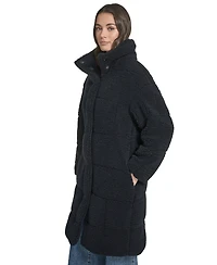 Levi's Women's Regular Sherpa Snap-Closure Teddy Coat