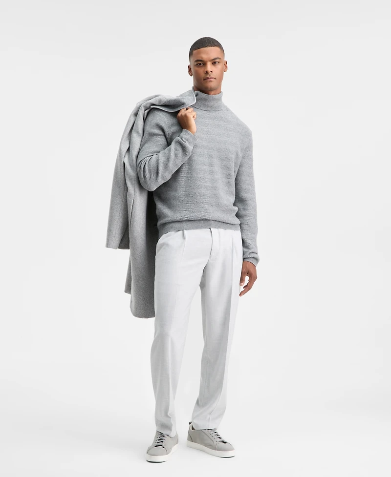 Alfani Men's Textured Zig-Zag Turtleneck Sweater, Macy's Exclusive