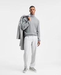 Alfani Men's Textured Zig-Zag Turtleneck Sweater, Macy's Exclusive