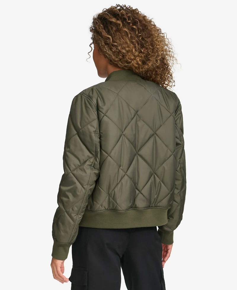 Levi's Women's Regular Diamond Quilted Sherpa Lined Bomber Jacket