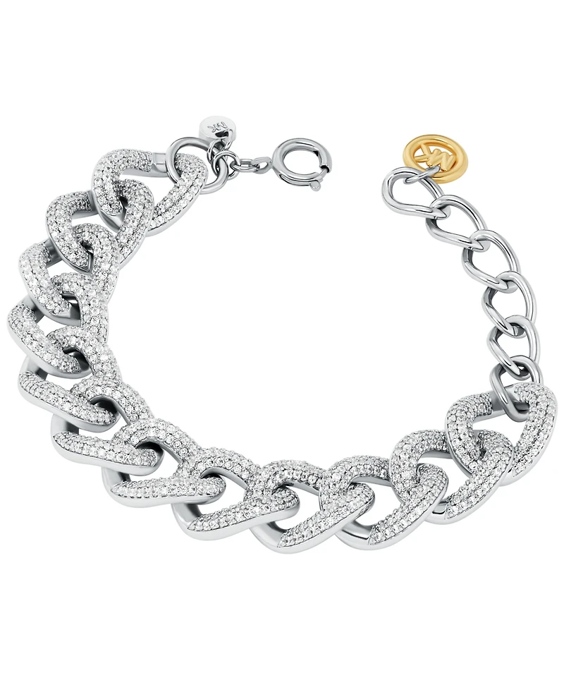 Michael Kors Two Tone Pave Chain Bracelets