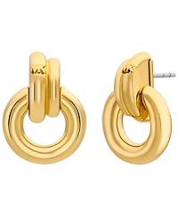 Michael Kors Gold Tone Torus Drop Earrings