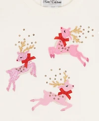 Rare Editions Girls 2T-6X 2-Piece Crewneck Sweater and Ruffled Tutu Set