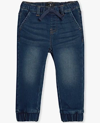 7 For All Mankind Baby Boys 2-Piece Long Sleeve Sweatshirt and Jeans Set