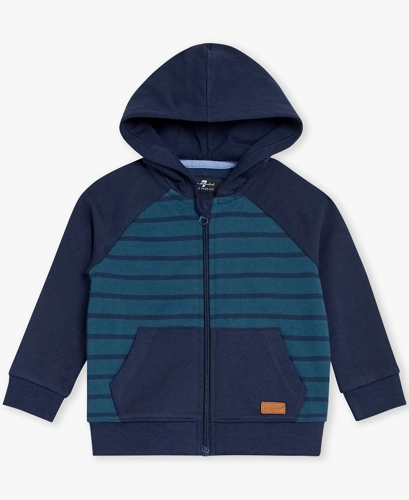 7 For All Mankind Baby Boys 2-Piece Sweat Long Sleeve Hoodie and Joggers Set