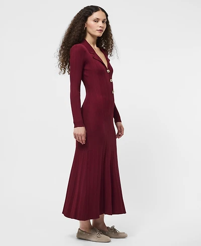 French Connection Women's Crinkle Knit Midi Dress
