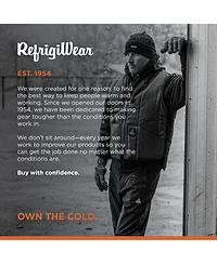 RefrigiWear Men's Iron-Tuff Vest - Extreme Cold Protection, Water-Repellent, Wind-Tight, Durable Workwear
