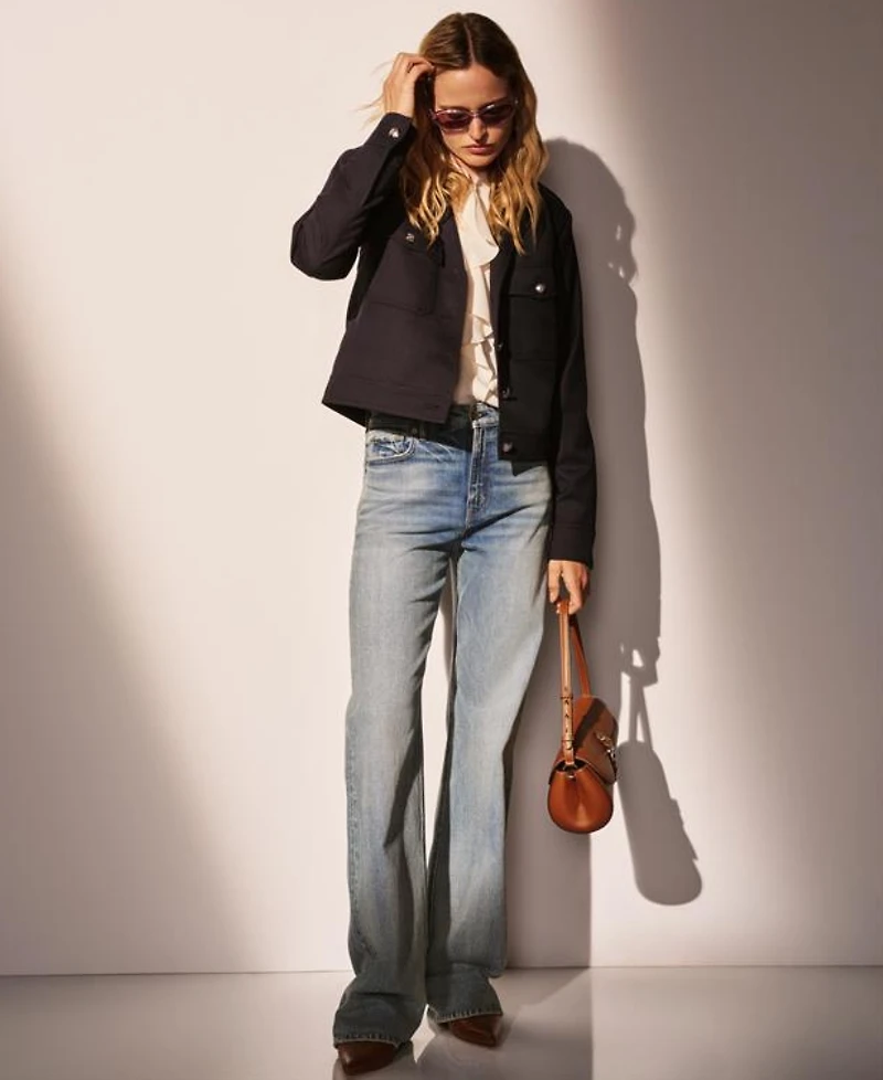 Lauren Ralph Women's Ruffle-Trimmed Georgette Tunic