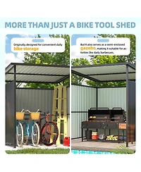 Aecojoy 6' x 6' Gazebo Outdoor Pergola for Patio, Small Lean to Hardtop Grill Gazebo