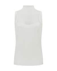 Anatomie Women's Ellen Sleeveless Mesh Mockneck Top