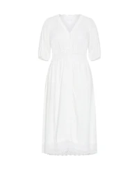 City Chic Women's Plus Belle V Neck Midi Dress