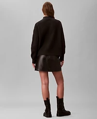 Calvin Klein Women's Relaxed Turtle Neck Sweater
