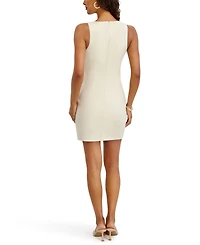 Siena Women's Studded Sleeveless Crew Neck Dress