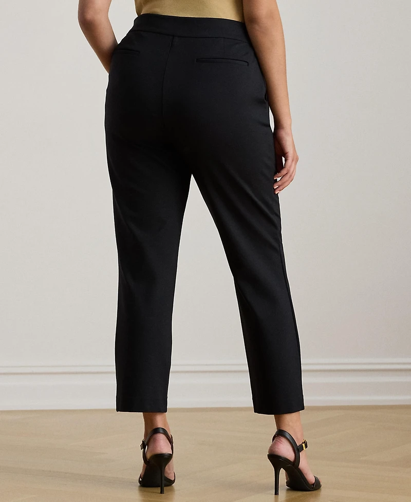 Lauren Ralph Plus Ponte Ankle Pant