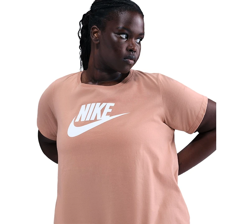 Nike Plus Size Active Sportswear Essentials Short-Sleeve Logo T-Shirt
