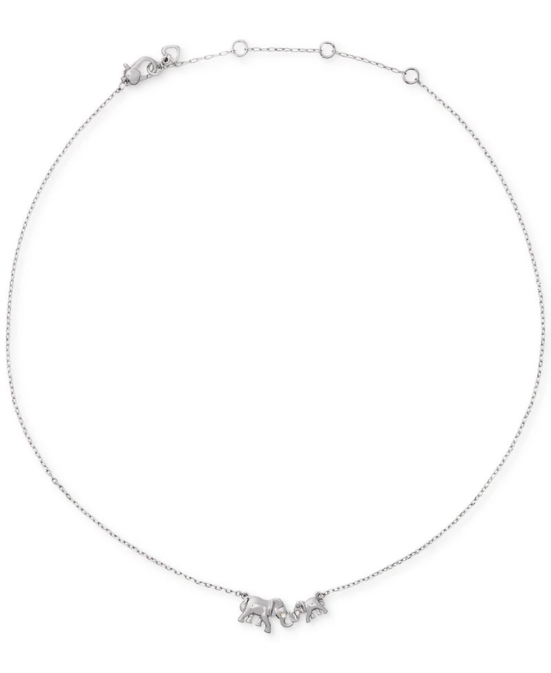 kate spade new york Cubic Zirconia Dear Mom Pendant Necklace