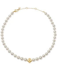 kate spade new york Imitation Pearl and Cubic Zirconia Flower Pendant Necklace