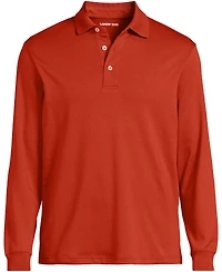Lands' End Big & Tall Long Sleeve Cotton Supima Polo Shirt