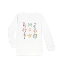 Sweet Wink Baby Girls Nutcracker Cutie Christmas Long Sleeve Shirt
