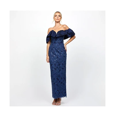 Bariano Women's Anaya Off Shoulder Midaxi