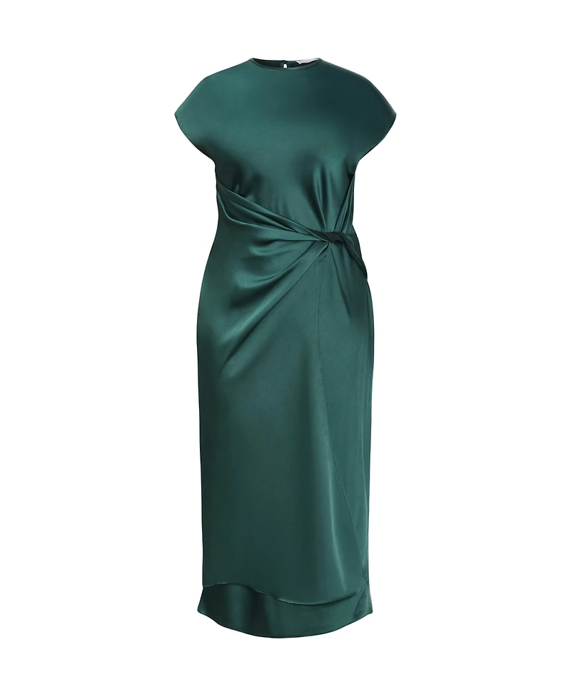 City Chic Women's Beatrix Knot Satin Dress
