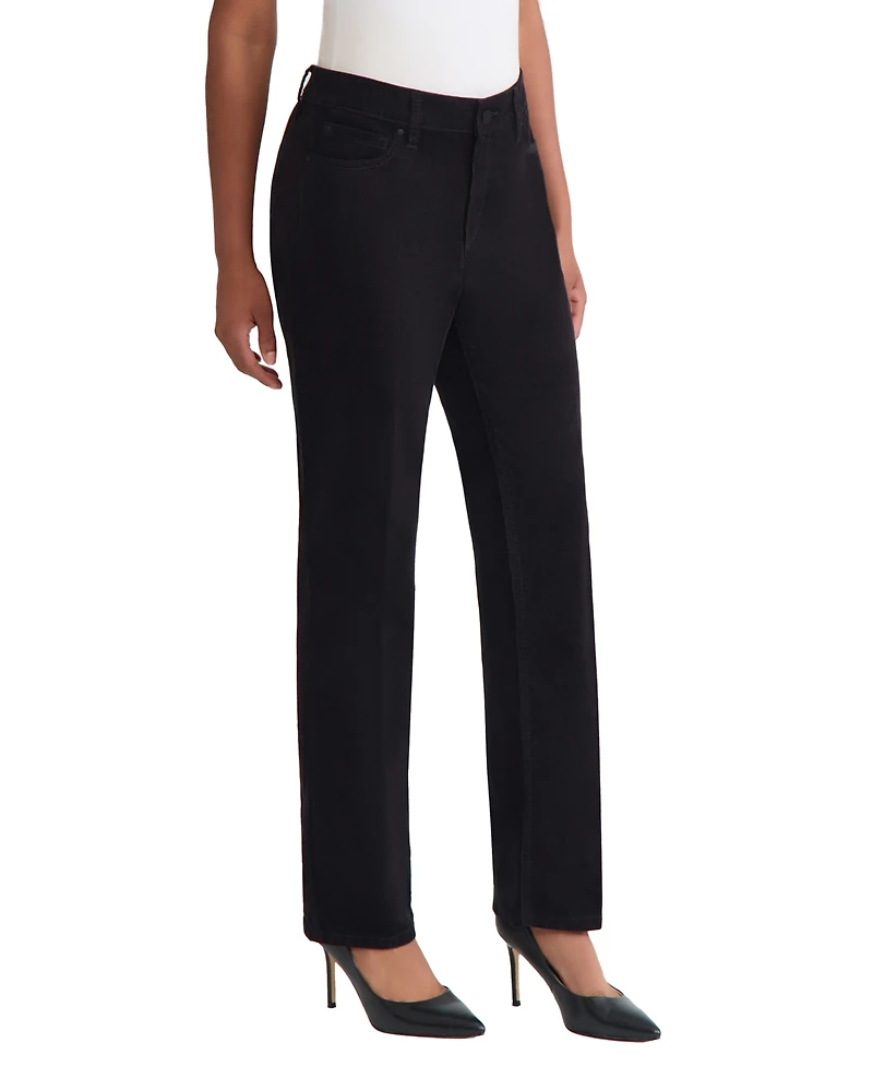 Jones New York Women's Fly Front Lexington Straight Jeans