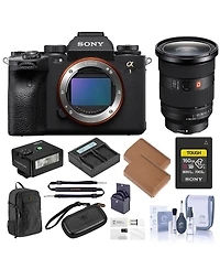 Sony Alpha 1 Mirrorless Camera, Bundle with Fe 24-70mm f/2.8 Gm Ii Lens, 160GB CFexpress Type A Memory Card, Backpack, iM30 Mini Flash, 2x Extra