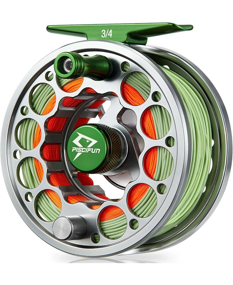 Sword Fly Fishing Reel with Cnc Machined Aluminum Alloy Housing, 3/4, 5/6, 7/8, 9/10 Weights (Black, Gunmetal, Pink