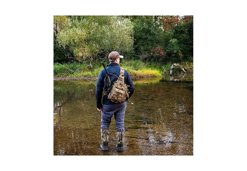 Fishing Backpack with Rod Holder