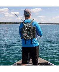 Fishing Tackle Backpack with Rod & Gear Holder