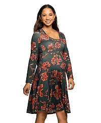 24seven Comfort Apparel Women's Maternity Fit and Flare Dress