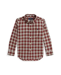 Polo Ralph Lauren Boys 2-7 Plaid Cotton Poplin Shirt