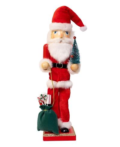 Kurt Adler 15-Inch Santa with Gifts and Tree Nutcracker