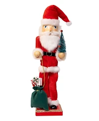 Kurt Adler 15-Inch Santa with Gifts and Tree Nutcracker