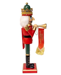 Kurt Adler charming 15-Inch Horn Nutcracker